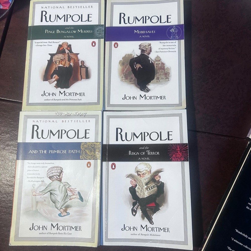 John Mortimer Rumpole Book Lot of 4 Penguin Paperbacks Mystery Fiction Barister
